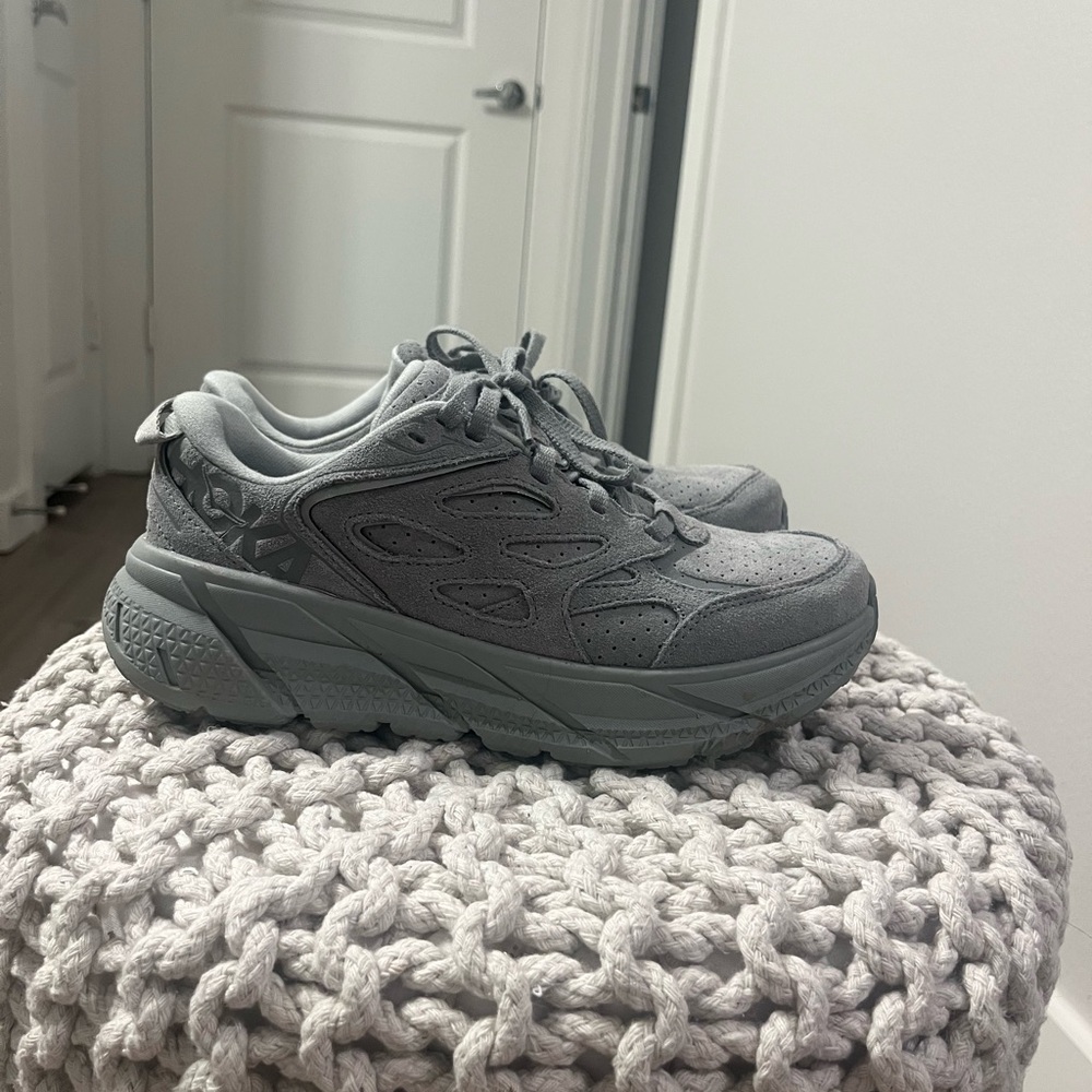 Hoka Gray Athletic Running Shoes